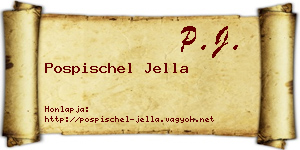 Pospischel Jella névjegykártya